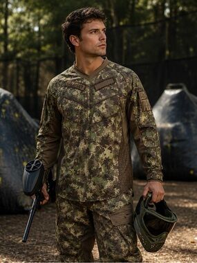 Planet Eclipse HDE Camo Paintball Jersey - Size Large
